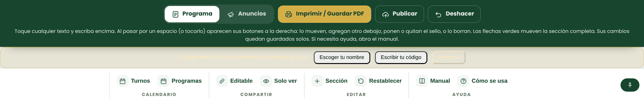 La cinta fija: una segunda barra con las opciones agrupadas, como en Word.